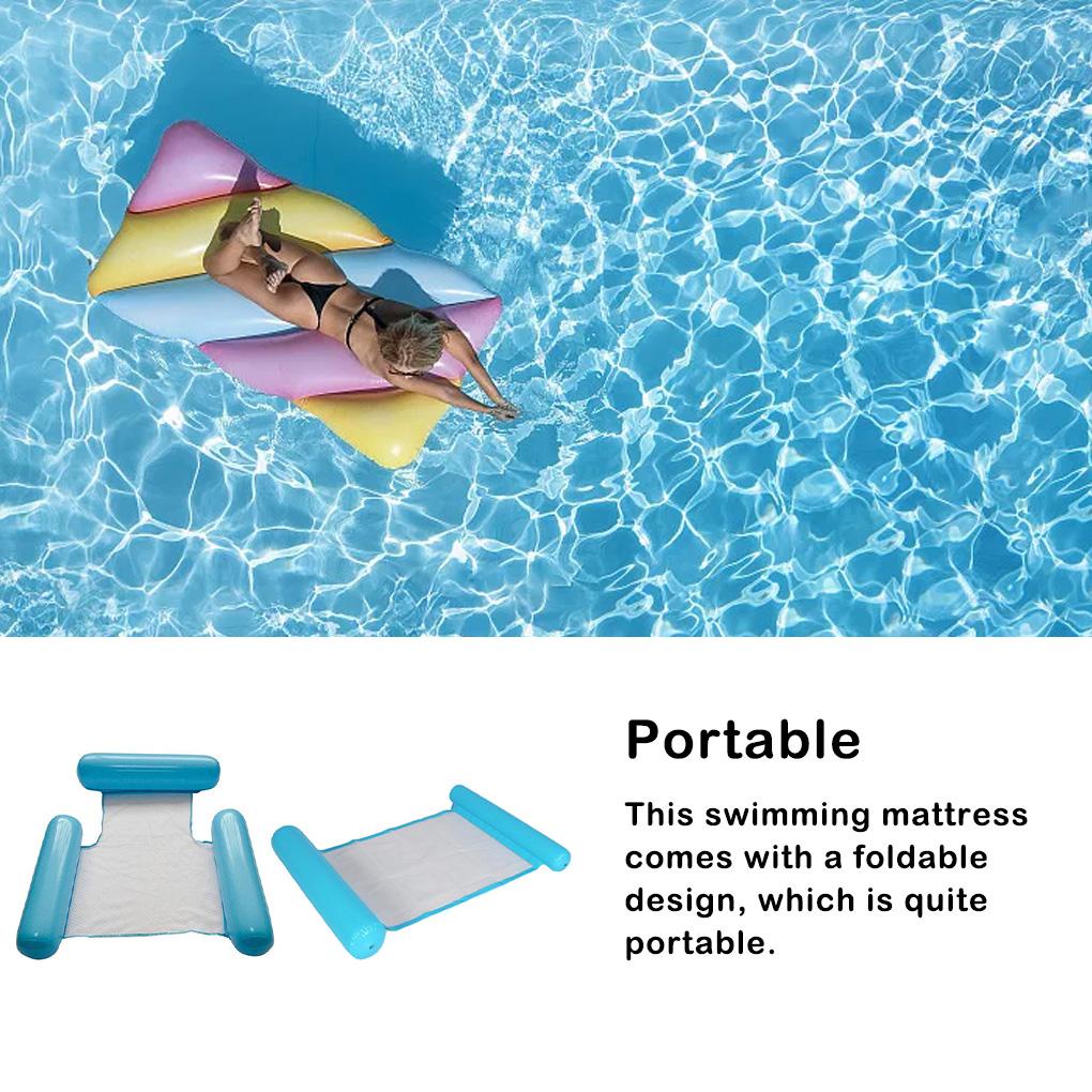 (runbu) Võng Nước Đa Năng Nhiều Màu Sắc Có Thể Gấp Gọn Dùng Khi Đi Bơi