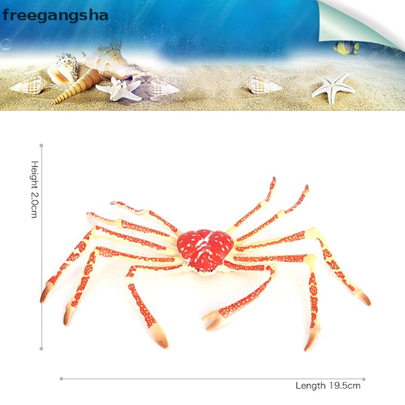 [FREG] Mô Hình Đồ Chơi Nhận Thức Động Vật Biển / Con Cua Trang Trí Cho Trẻ Em FDH