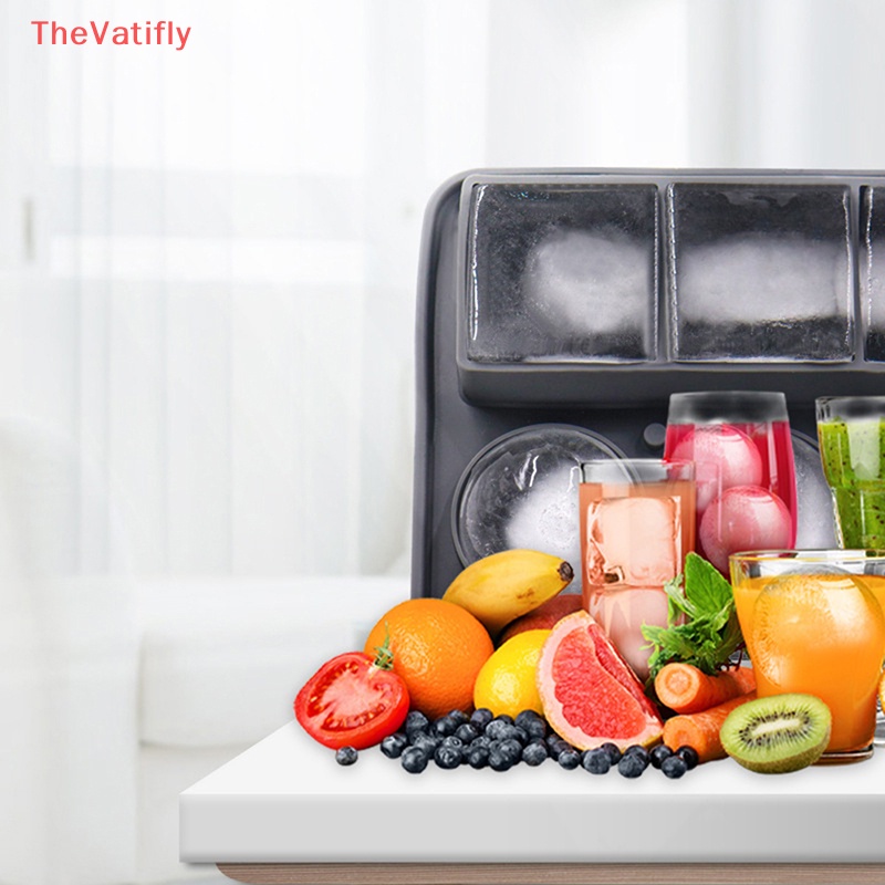 Khuôn Silicone Làm Đá Viên 3 Lỗ Hình Tròn Và Vuông Có Thể Tái Sử Dụng