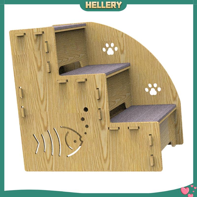 Bậc Thang Leo Bằng Gỗ Chống Trượt Cho Thú Cưng
