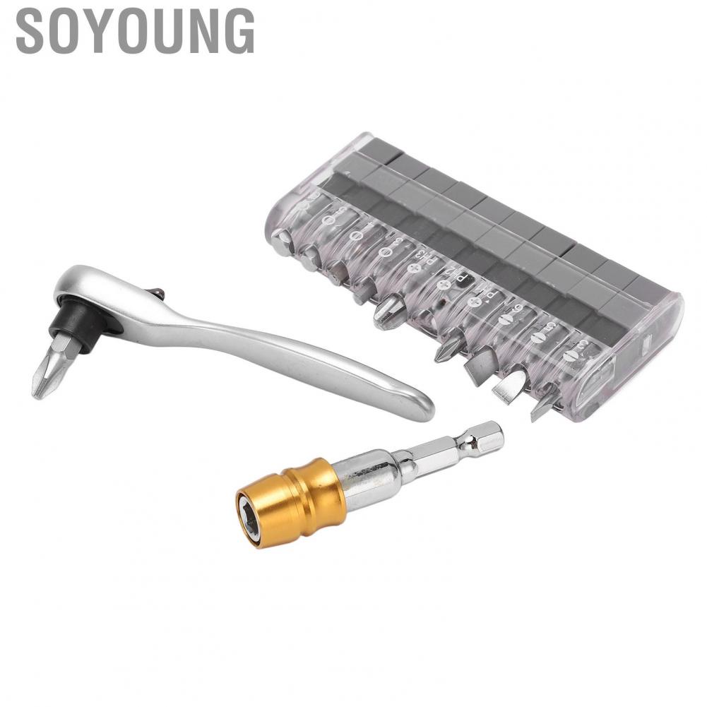 Soyoung 12pcs Ratchet Wrench Bits Set Mini Ratchet Screwdriver Bits Kit for Car  Tool Ratchet Wrench Screwdriver Set New