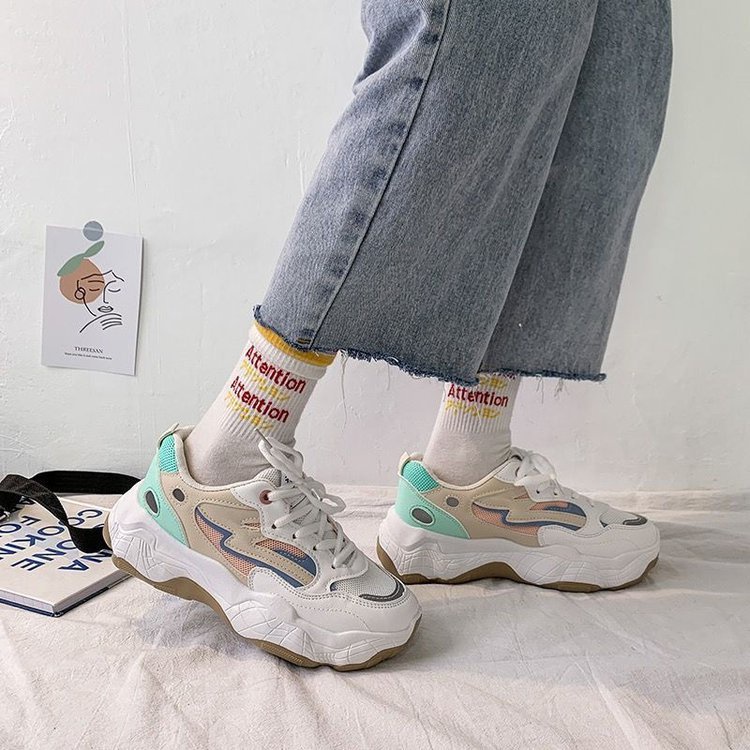 Giày Thể Thao Đế Dày Phong Cách Hàn Quốc Mới Cho Nữ