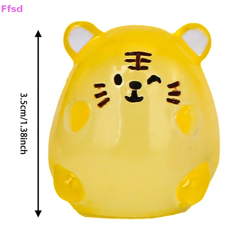 {Ffsd} Bộ 2 Tượng Hổ Dạ Quang Bằng Nhựa Resin Phát Sáng Trong Bóng Tối Trang Trí Tiểu Cảnh / Sân Vườn / Tiệc Tùng