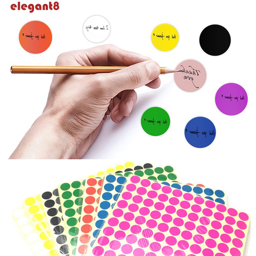 Tờ 165 Miếng Dán Tự Dính Hình Tròn Nhiều Màu Sắc Dùng Lên Kế Hoạch Tiện Dụng