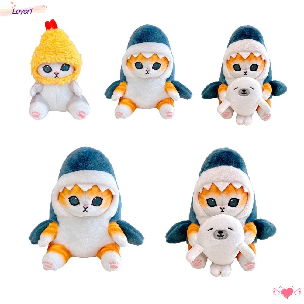 Móc Khóa Hình Cá Mập Nhồi Bông Đáng Yêu Kiểu Mới LAYOR1