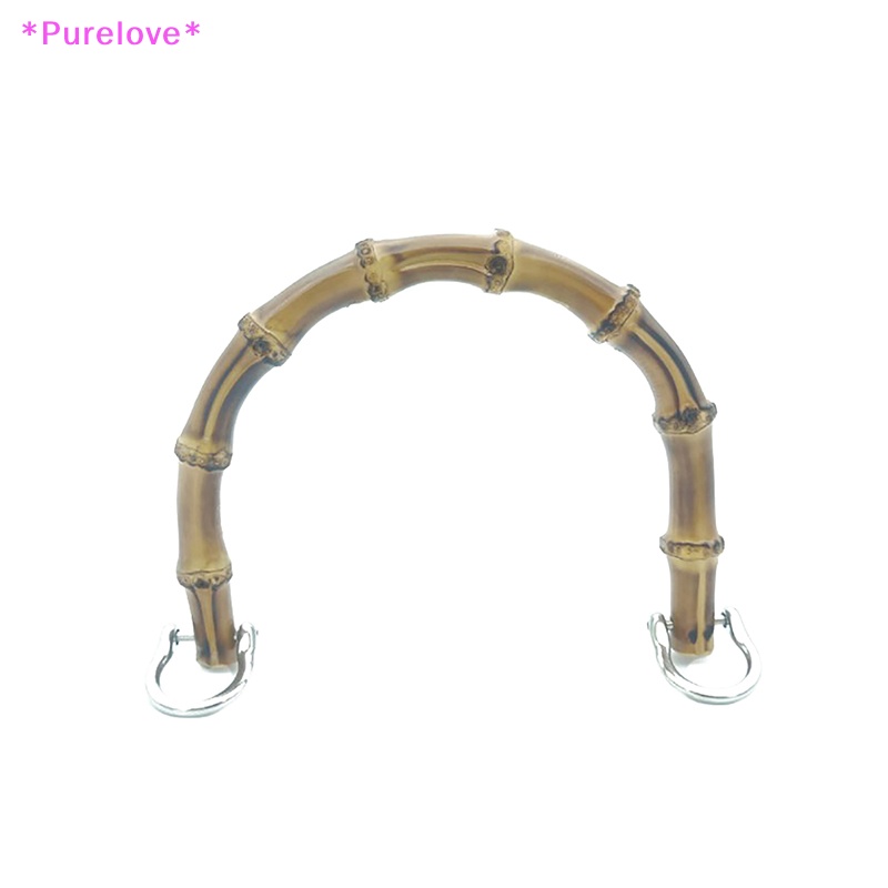 1 Tay Cầm Túi Xách Giả Tre Bằng Nhựa Resin Diy Mới