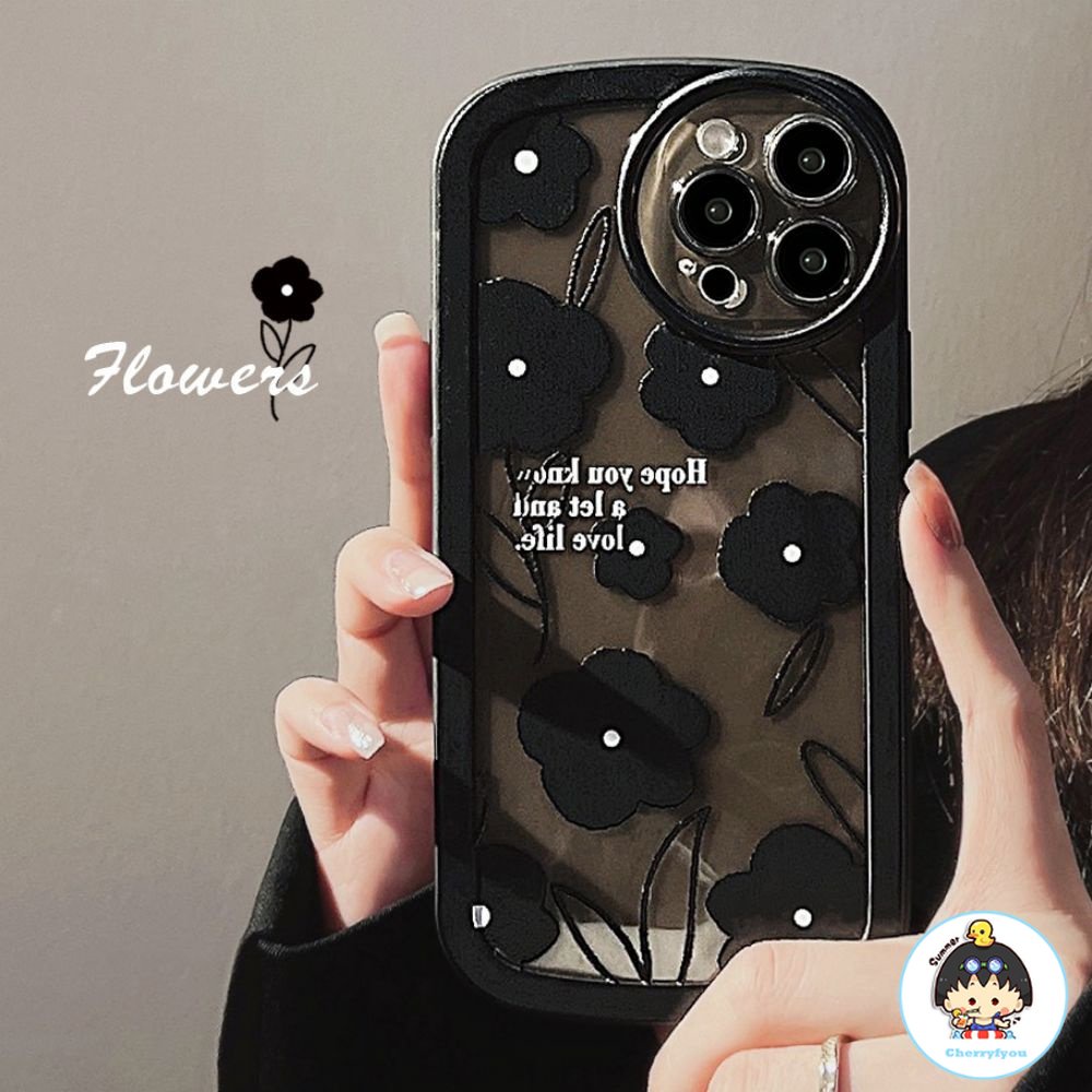 Ốp Điện Thoại TPU Mềm Chống Trầy In Họa Tiết Hoa Cho IPhone 14 Pro Max 13 12 11 Pro Max XS XR 7 8 Plus