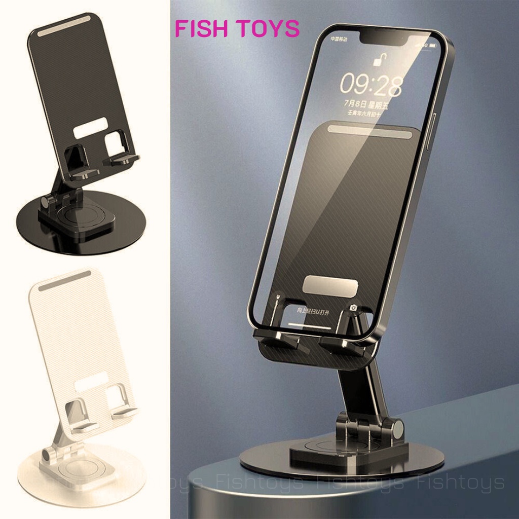 Giá Đỡ Điện Thoại Bằng Kim Loại Xoay 360 Độ NHÀ CÁ, Giá Đỡ Ipad Giá Đỡ Máy Tính Bảng Chắc Chắn