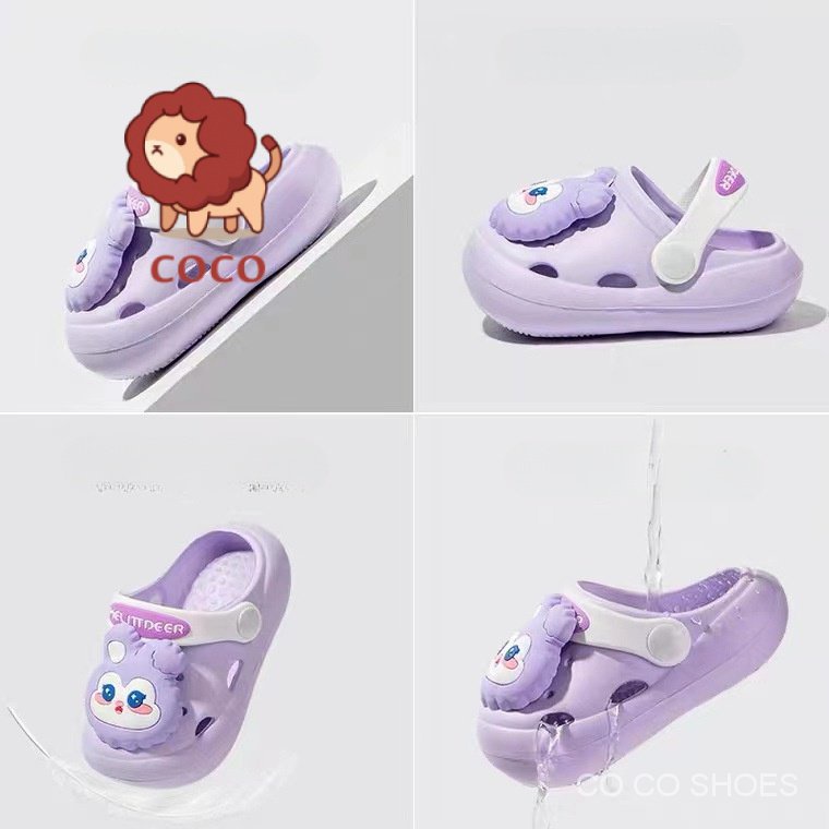 Dép Sandal Đục Lỗ Chống Trượt Họa Tiết Hoạt Hình Dễ Thương Thời Trang Mùa Hè Cho Bé Gái SC2H