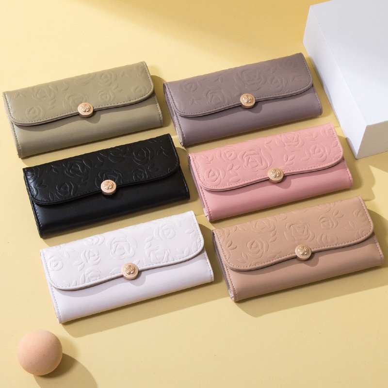 Ví Nữ Dài Thời Trang Họa Tiết Hoa