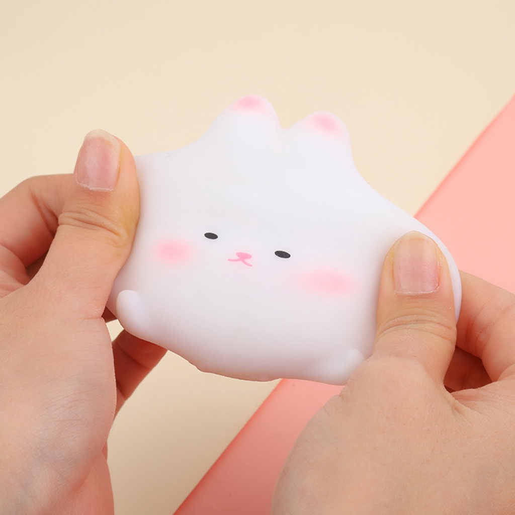 Đồ Chơi Mềm Dẻo Giảm Stress Hình Dáng Chú Thỏ Con Xinh Xắn