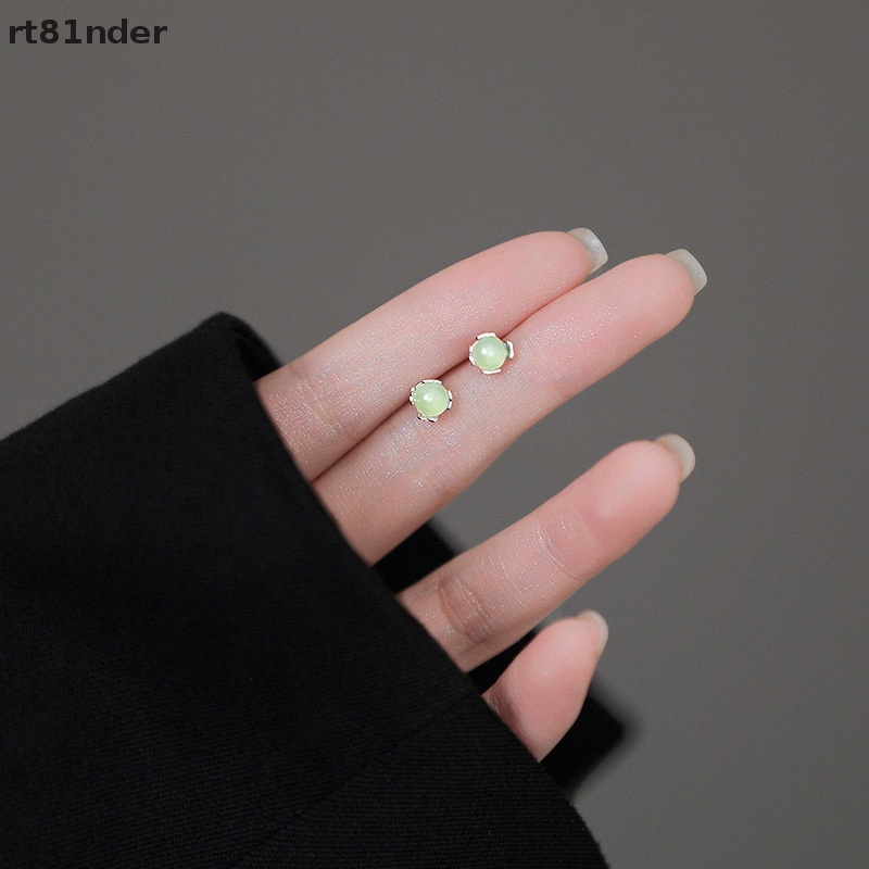 1 Đôi Khuyên Tai Ngọc Bích Dạng Xoắn Ốc Cho Nữ