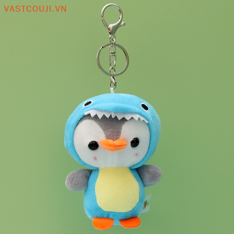 Móc Khóa Hình Chim Cánh Cụt Nhồi Bông 10CM Dễ Thương