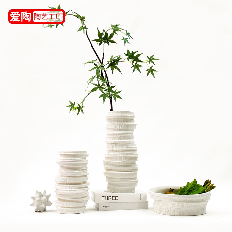 Lọ Gốm Nhám Phong Cách Trung Hoa Sáng Tạo Mềm Mại Trang Trí Phòng Khách