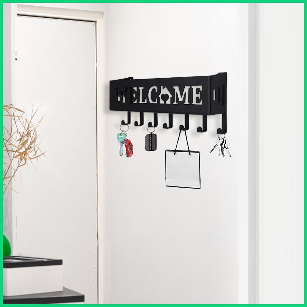 Giá Đỡ Chìa Khóa 7 Móc Treo Tường Bằng Sắt Tiện Dụng