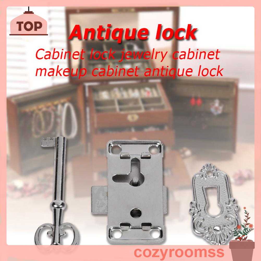 Set 3 Chốt Khóa Hộp Trang Sức Phong Cách Vintage