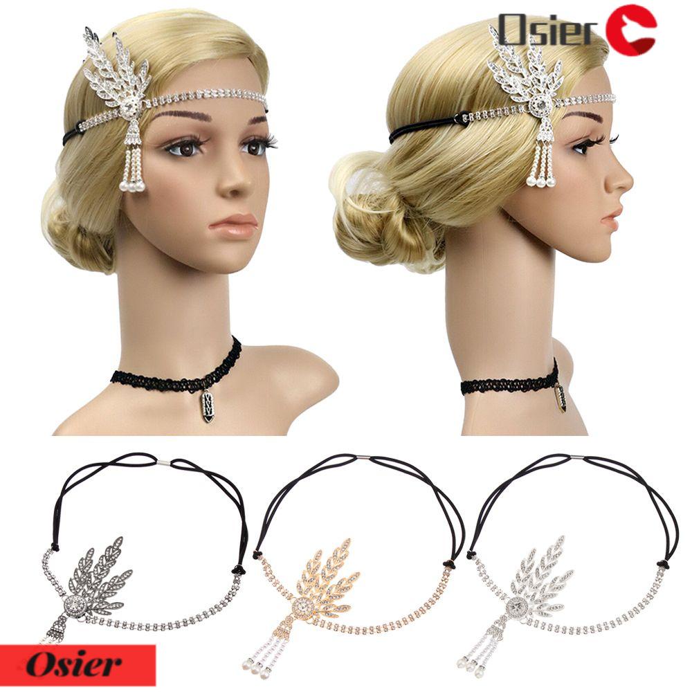 1 Băng Đô Cài Tóc Co Giãn Phong Cách Vintage Cho Cô Dâu