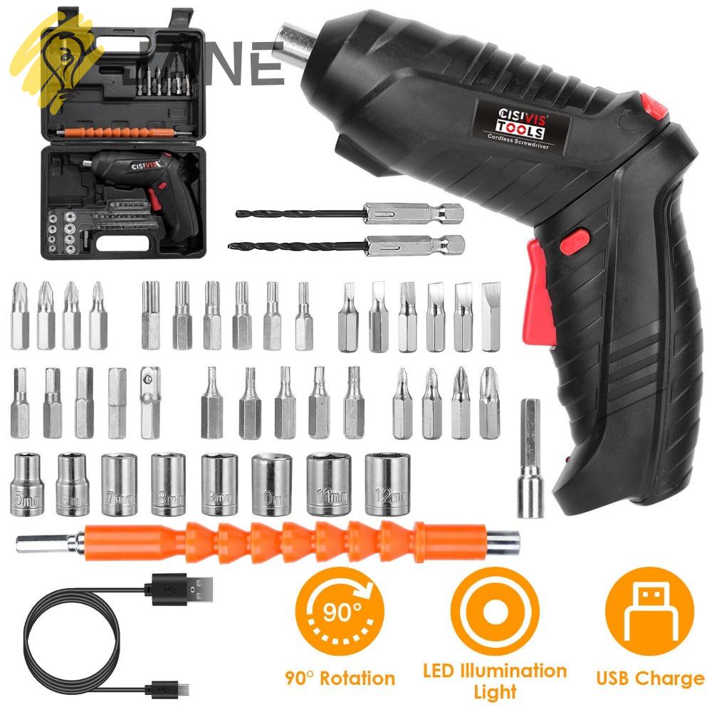 Bộ 47 Món Dụng Cụ Khoan Điện Đa Năng Có Thể Sạc Lại