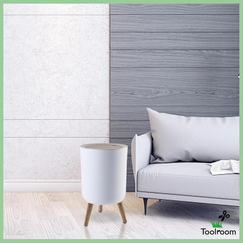 Thùng Rác Tròn Nắp Nhấn Cao Thời Trang Đa Ứng Dụng