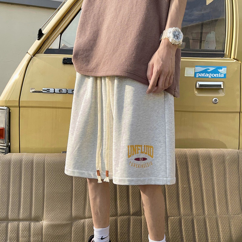 Quần Short Thể Thao Dáng Suông In Họa Tiết Cổ Điển Thời Trang Hè Cho Nam Phong Cách Mỹ