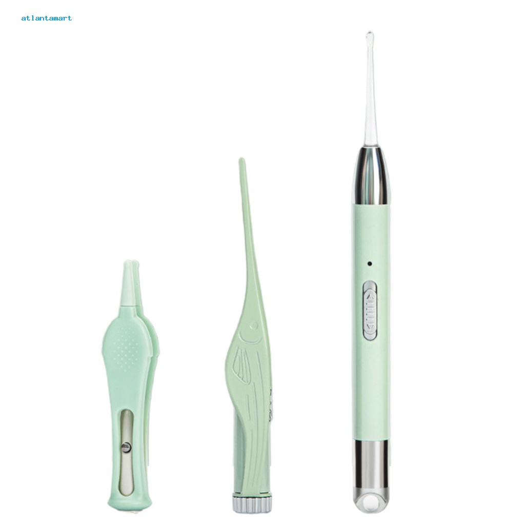 Túi Đựng Đồ Dùng Cao Cấp Tiện Dụng| 1 Bộ Dụng Cụ Lấy Ráy Tai / Mũi Bằng Silicone Phát Sáng An Toàn Dễ Vệ Sinh