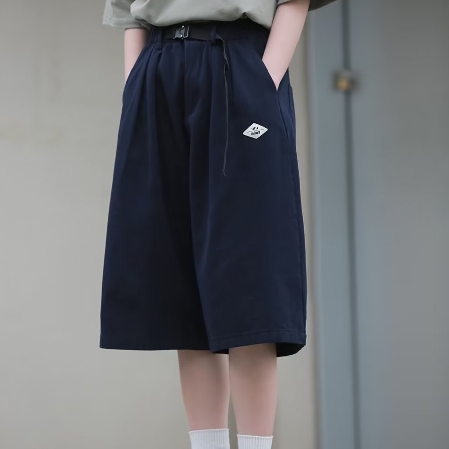 Quần Lửng Dáng Rộng Lưng Thun Phong Cách Retro Mỹ Hàng Mới 2023 Dành Cho Bạn Nữ Mặc Mùa Hè