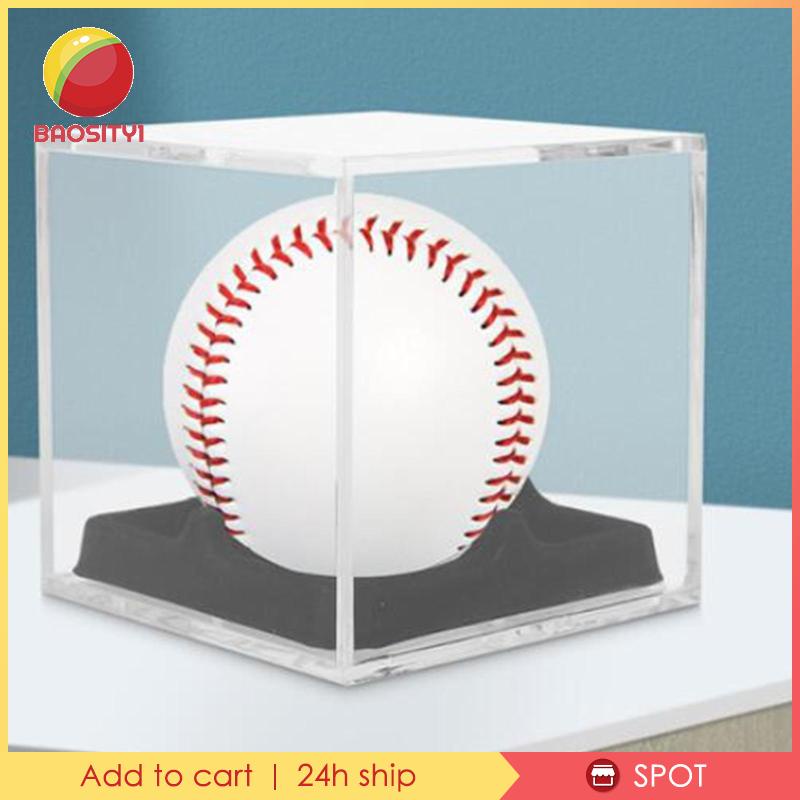 [Baosity1] Hộp Đựng Trưng Bày Bóng Chày Chống Bụi Thủ Công Cho Phòng Ngủ Khách Sạn