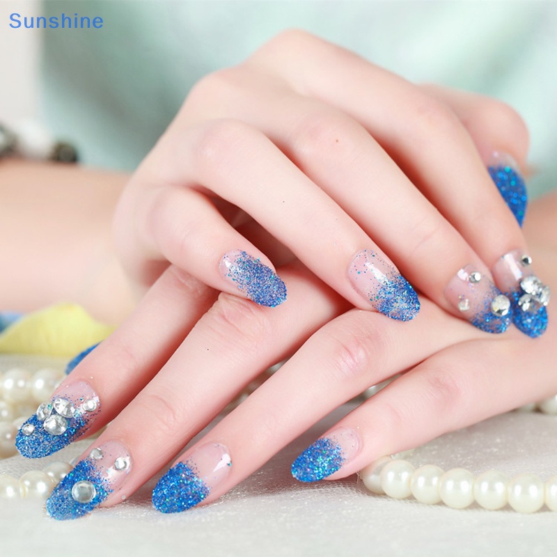 Bộ Móng Tay Giả Đính Đá 3D Tự Làm Toàn Diện Cho Cô Dâu