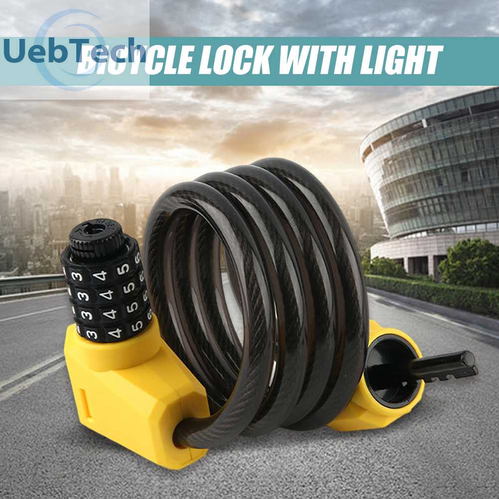 Dây Xích Khóa Xe Đạp / Xe Máy / Thuyền Kayak Có Mật Khẩu 1.2M