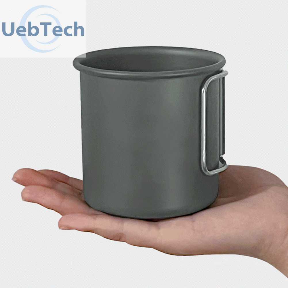 Cốc Uống Trà / Cà Phê Bằng Hợp Kim Nhôm Tiện Dụng Mang Theo Du Lịch Cắm Trại