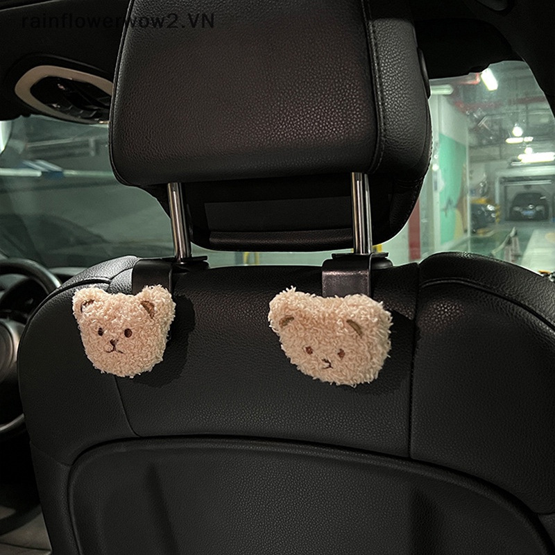 [Hàng Có Sẵn] Móc Treo Đồ Hình Gấu Bông Bằng Nhựa Dễ Thương Sáng Tạo Trang Trí Bên Trong Xe Hơi