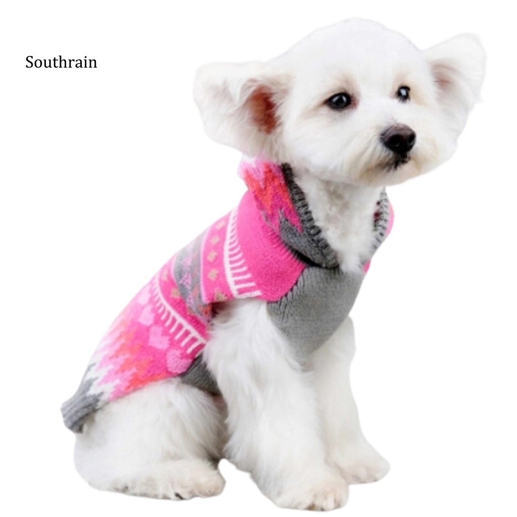 Áo Sweater Chui Đầu Thiết Kế Hai Ống Chân Giữ Ấm In Họa Tiết Thời Trang Mùa Thu Cho Cún Cưng