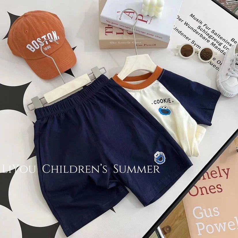 Áo Thun Tay Ngắn In Hình Hoạt Hình Thoải Mái Thời Trang Mùa Hè Dành Cho Bé Trai