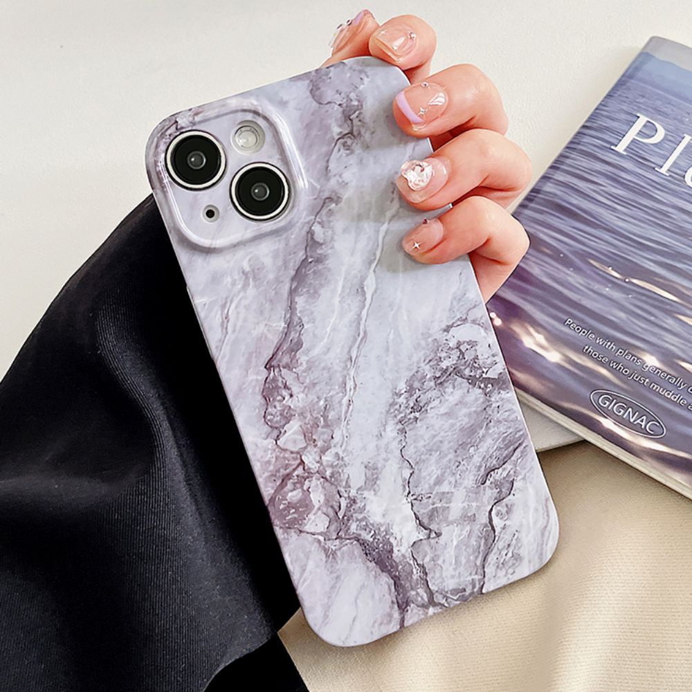 Ốp Điện Thoại TPU Chống Sốc Họa Tiết Vân Đá Cho IPhone 11 14 13 12 Pro Max XR XS Max 7 8 Plus