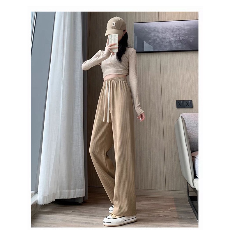 Quần ống rộng Chống Nắng Phối Dây Rút Thời Trang Mùa Hè Mới Cho Nữ