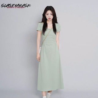 Sugemiusi Đầm Dài Dáng Ôm Thời Trang Mùa Hè Cho Nữ
