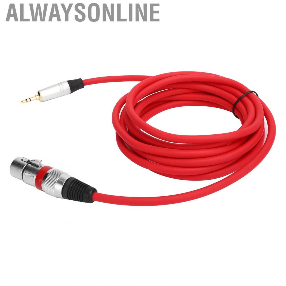 Alwaysonline 3.5mm Male To XLR Female Adapter Cable 3 M Cable Cord For Microphone New