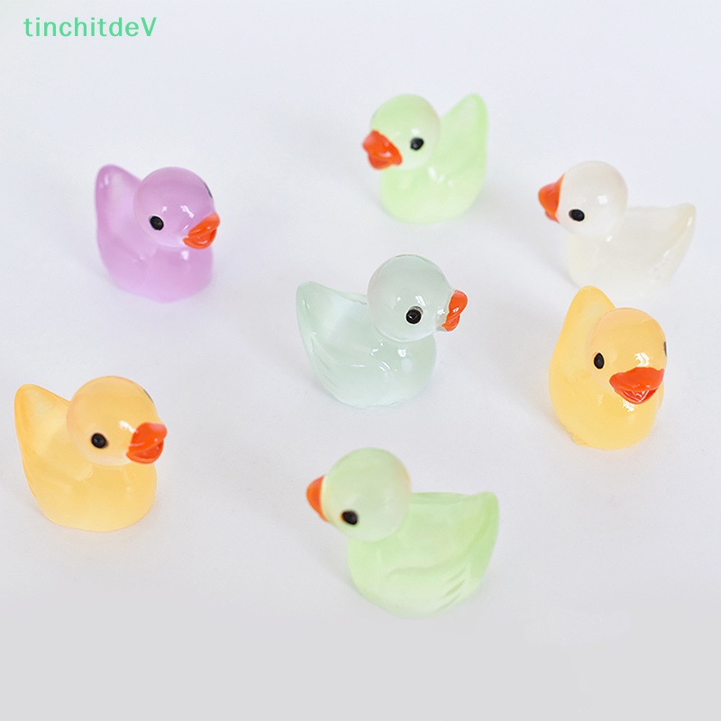 [TinchitdeV] Bộ 5 Chú Vịt Phát Quang Mini Trang Trí Tiểu Cảnh DIY Sáng Tạo