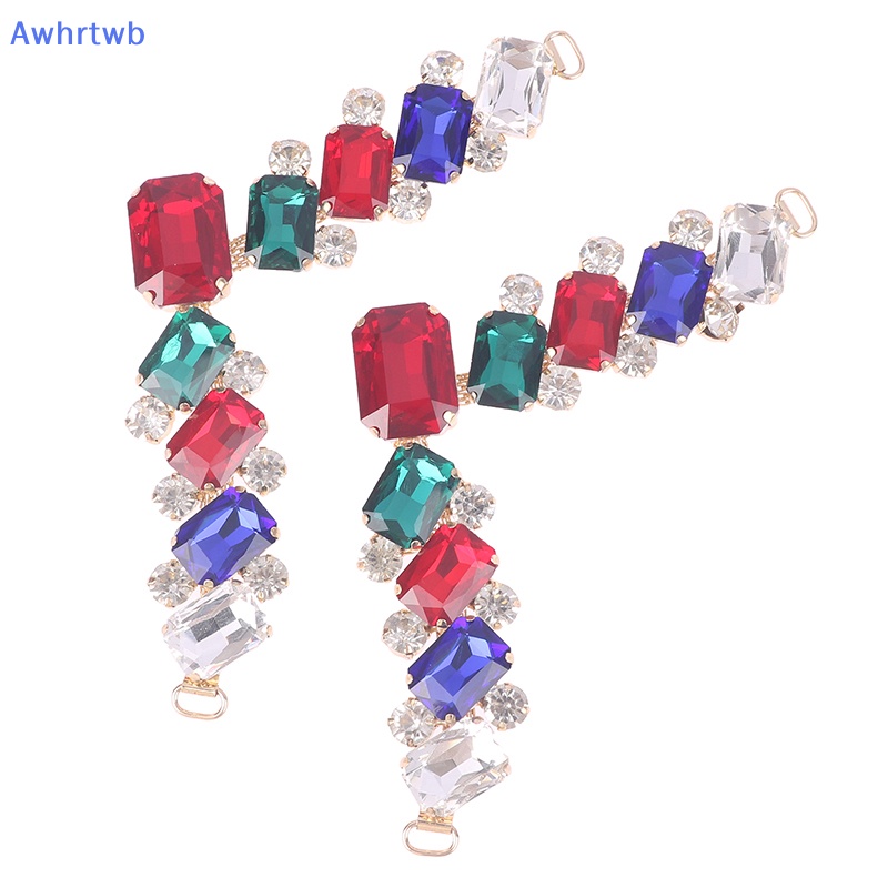 1 Cặp Đầu Nối Dây Xích Đính Đá Trang Trí Quần Áo / Bikini DIY Mới