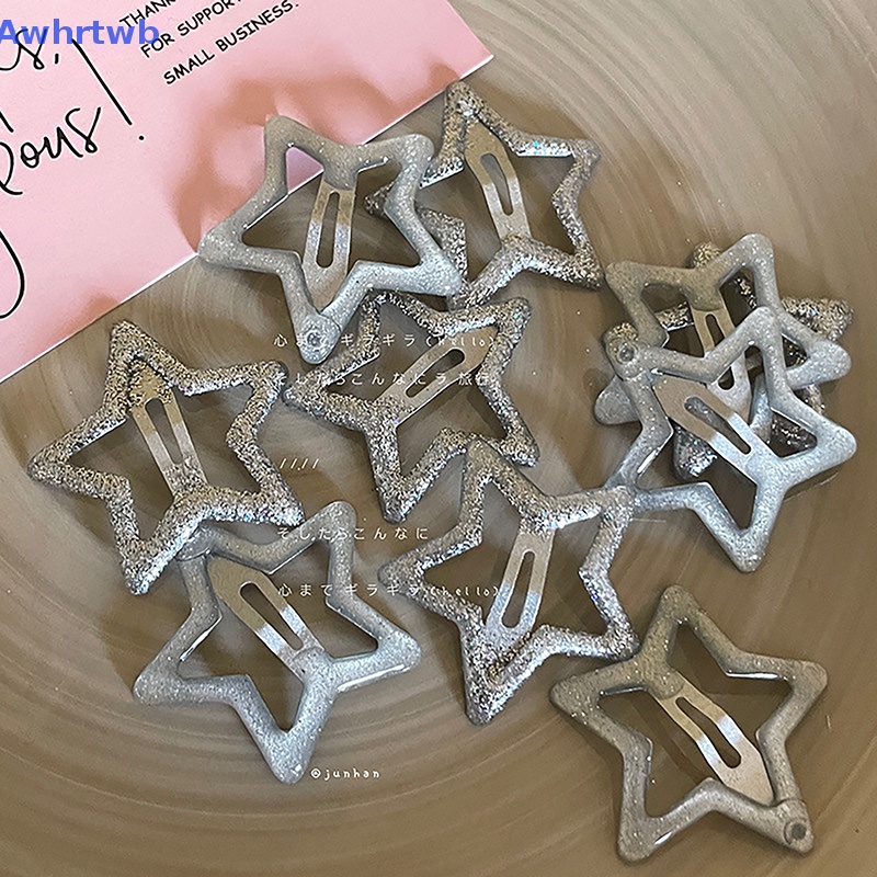 Kẹp Tóc Hình Ngôi Sao Năm Cánh Đính Đá Lấp Lánh Phong Cách Hàn Quốc Cho Nữ Mới