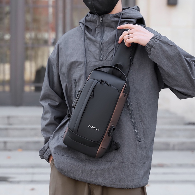 Túi đeo chéo nam nữ thời trang BEE GEE 03445 để điện thoại ipad chống thấm nước đẹp giá rẻ chất lượng tốt