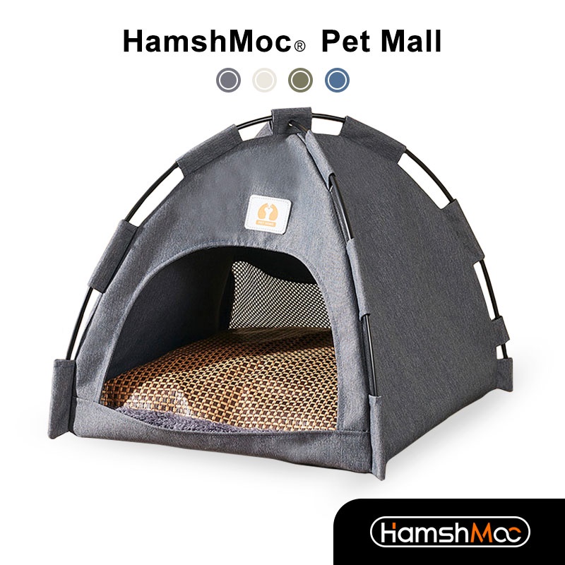 HamshMoc Lều Che Nắng Di Động Trọng Lượng Nhẹ Có Thể Gập Lại Cho Thú Cưng