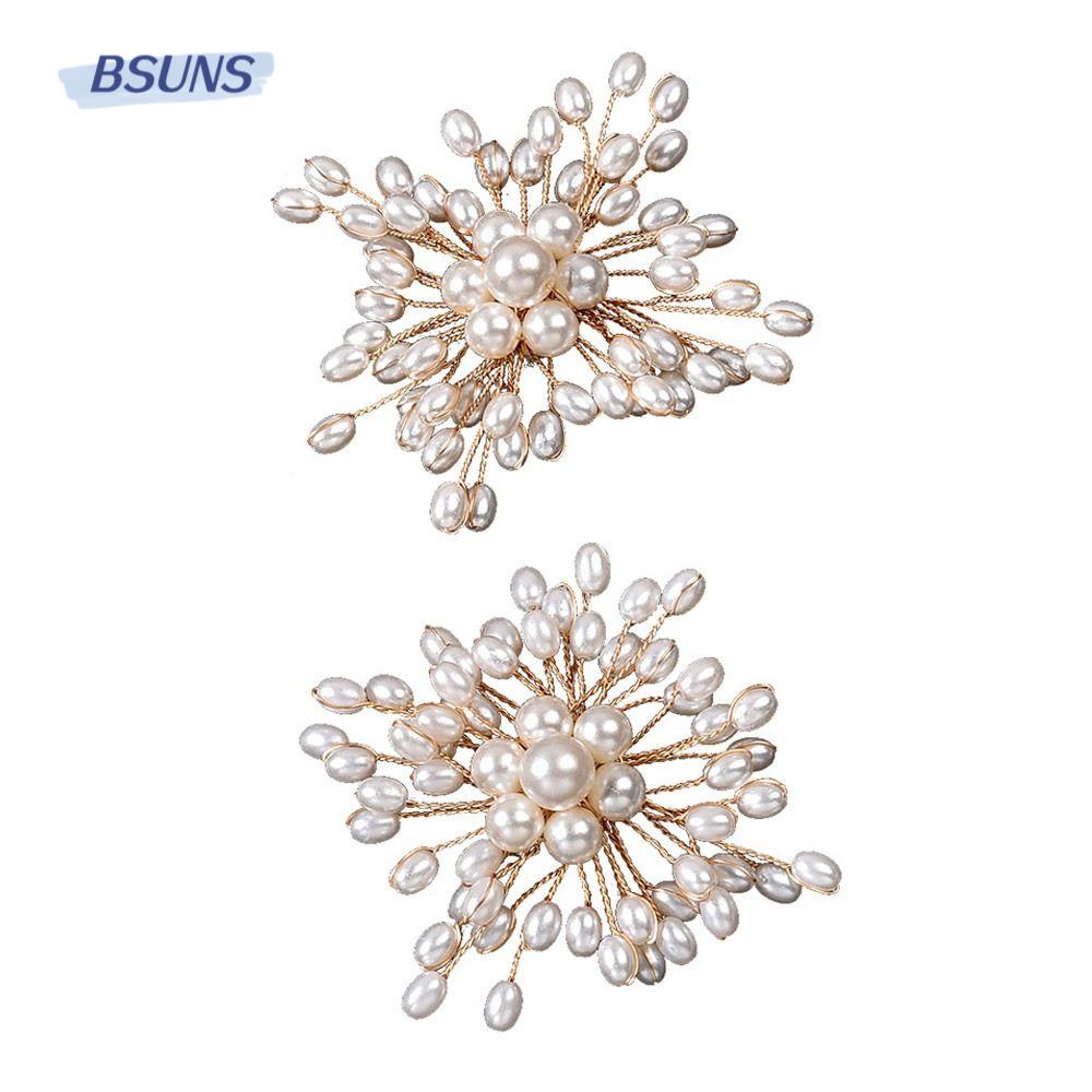 1 Cặp Phụ Kiện Trang Trí Giày Đám Cưới|Trâm Cài Áo Cô Dâu Đính Đá Sang Trọng