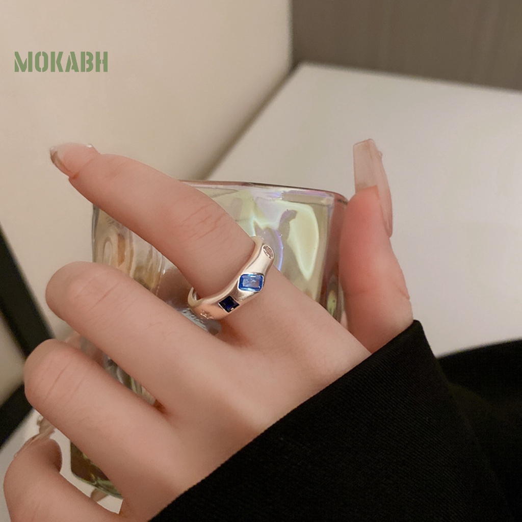 Nhẫn Hở Đính Đá Nhiều Màu Sắc Tùy Chỉnh Thời Trang Cho Nữ