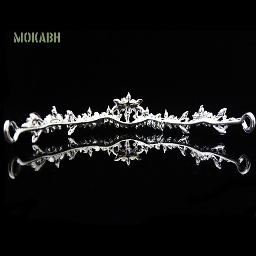 Bộ Vòng cổ + Bông Tai Hình Vương Miện Đính Đá Lấp Lánh Sang Trọng