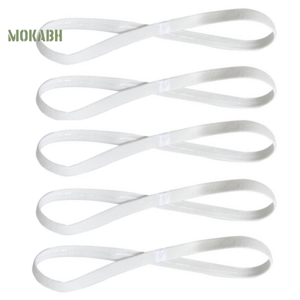 Set 5 Dây Cột Tóc Co Giãn Chống Trượt Màu Sắc Kẹo Ngọt Phong Cách Thể Thao