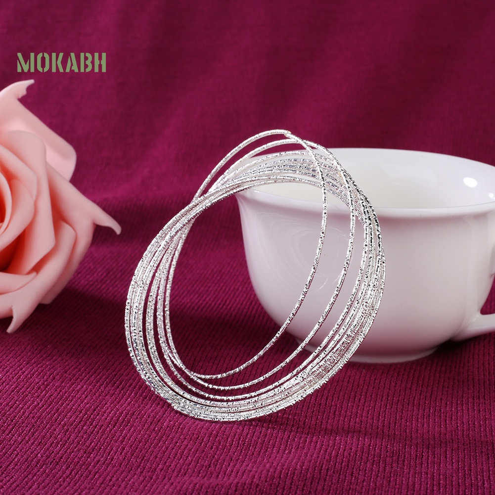 Set 10 Vòng Tay Hợp Kim Kiểu Dáng Thời Trang Cho Nữ