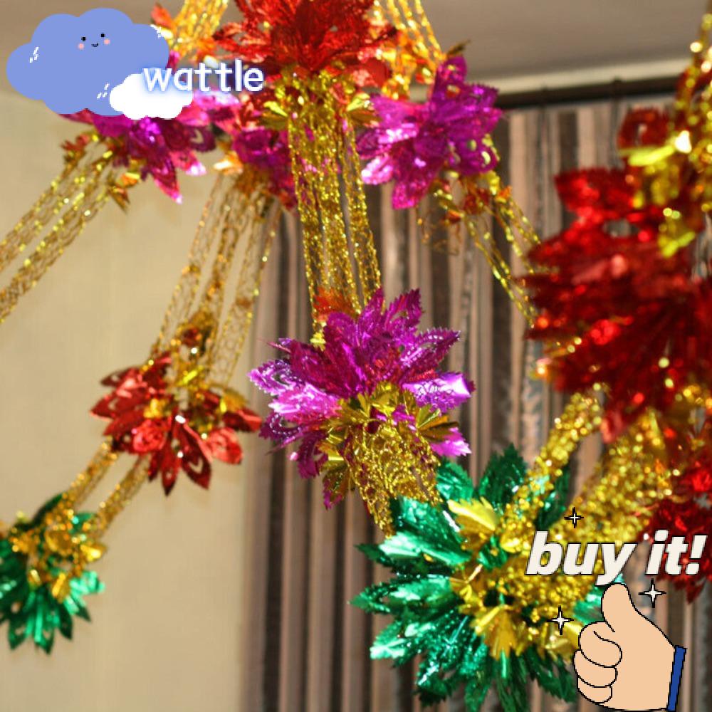 Bộ 2 Vòng Lá Kim Loại Trang Trí Giáng Sinh