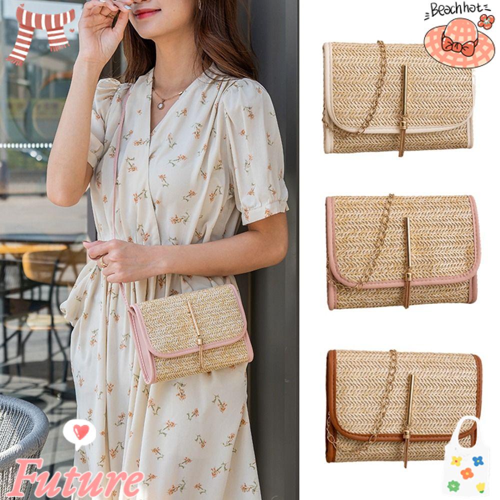 Túi Rơm Đeo Vai / Xách Tay Thời Trang Mùa Hè Xinh Xắn