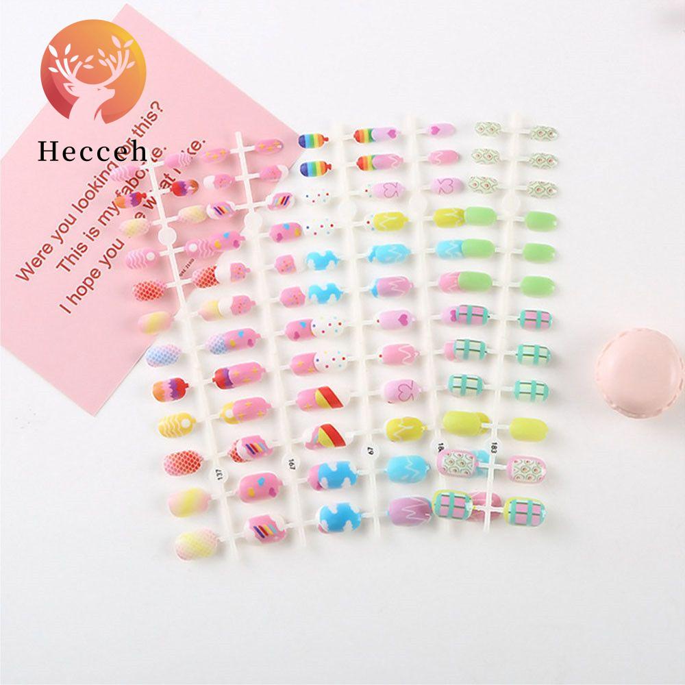 Set 24 Móng Tay Giả Ngắn Tái Sử Dụng Được Trang Trí Móng Nghệ Thuật